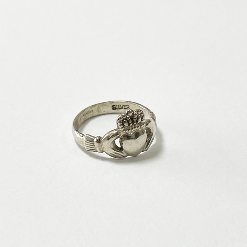 Vintage Sterling Claddagh Ring Made In Ireland