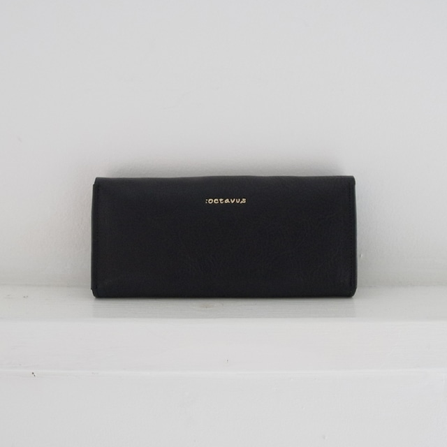 :octavus [THIN LONG WALLET] arco 09 -Black-