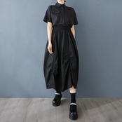 ギャザー ドレープ ロングスカート  00295