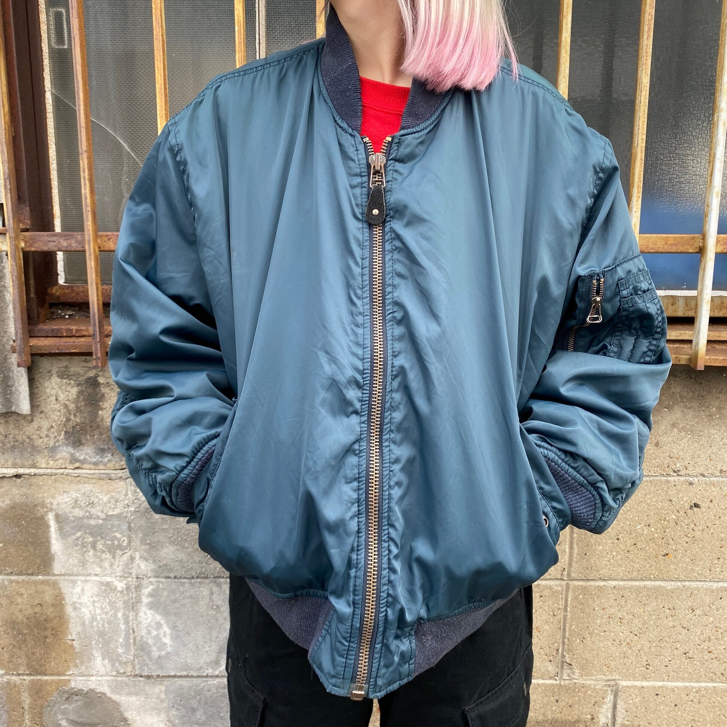 90s eddie bauer ma-1 サンプル!! コットン ブルゾン