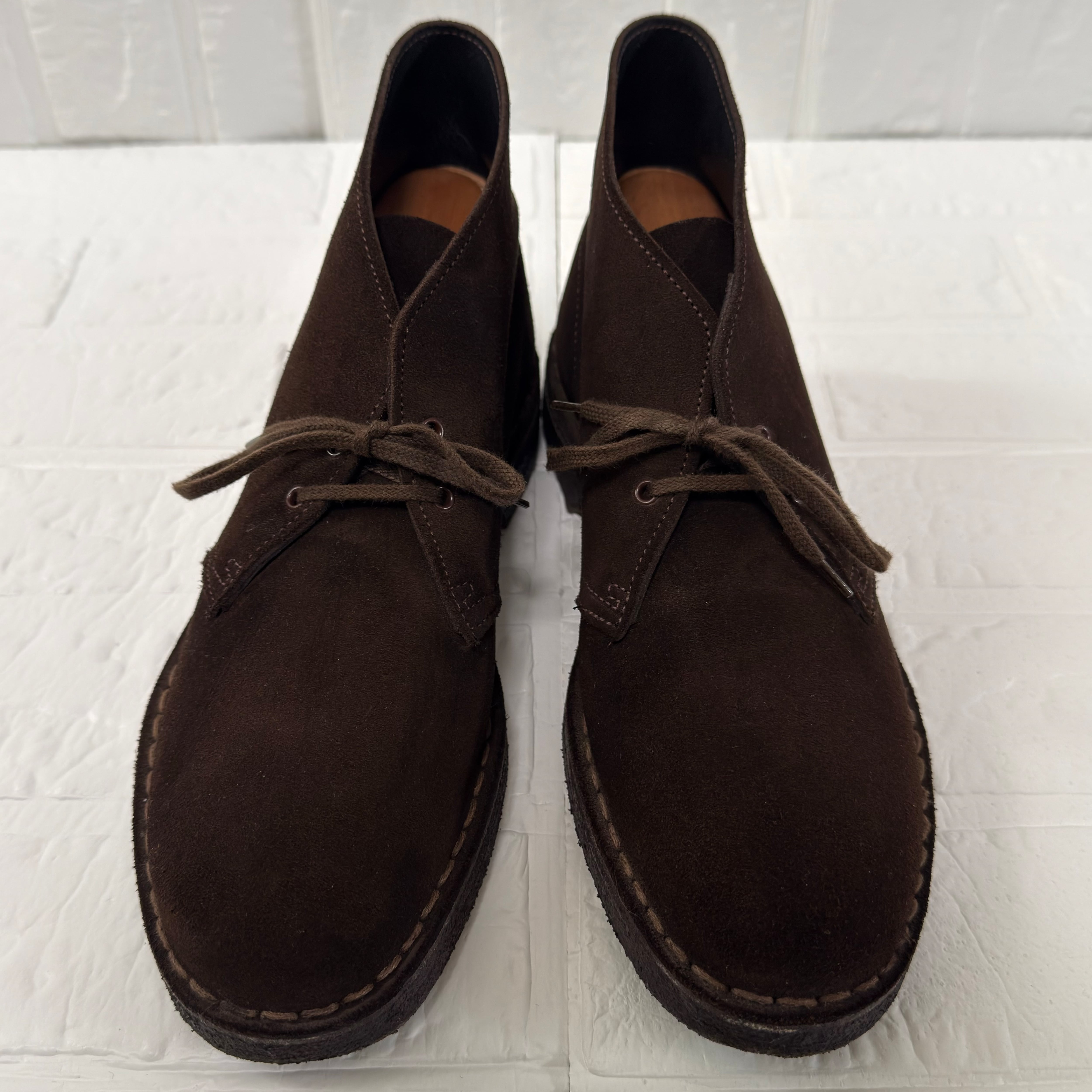 Clarks イングランド製 スエード デザートブーツ (ブラウン、UK6、実寸