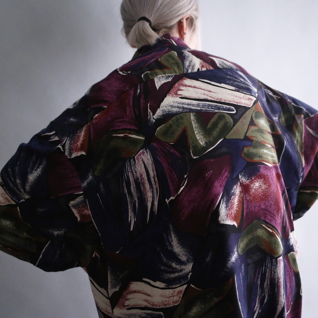 poison color art graphic big h/s shirt