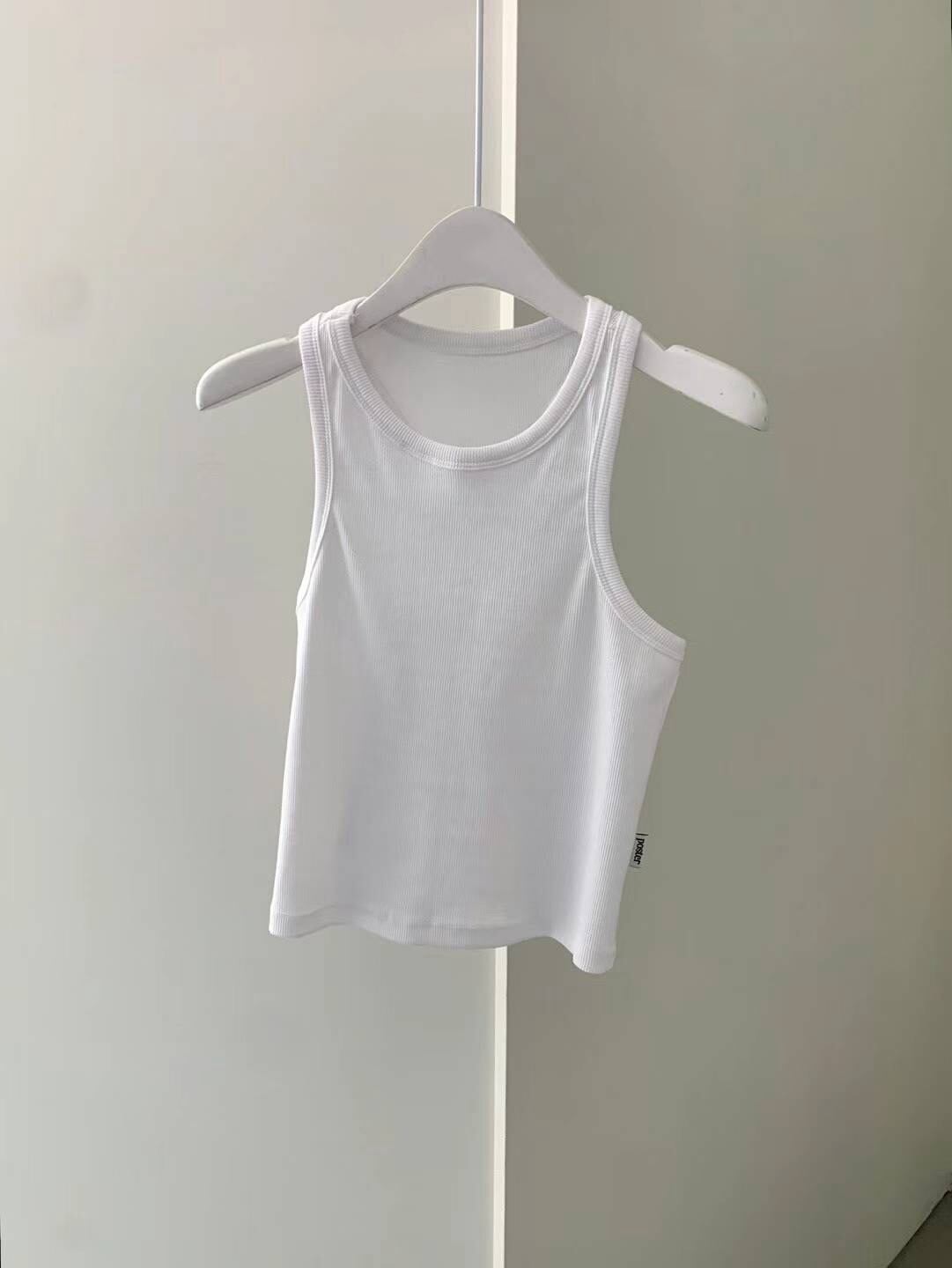 American sleeve tank top / white,black(8月上旬頃発送予定)