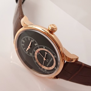 【JAQUET DROZ ジャケ・ドロー】GRANDE SECONDE QUANTIÈME　グラン・セコンド カンティエーム（アントラサイトエナメル）／国内正規品 腕時計