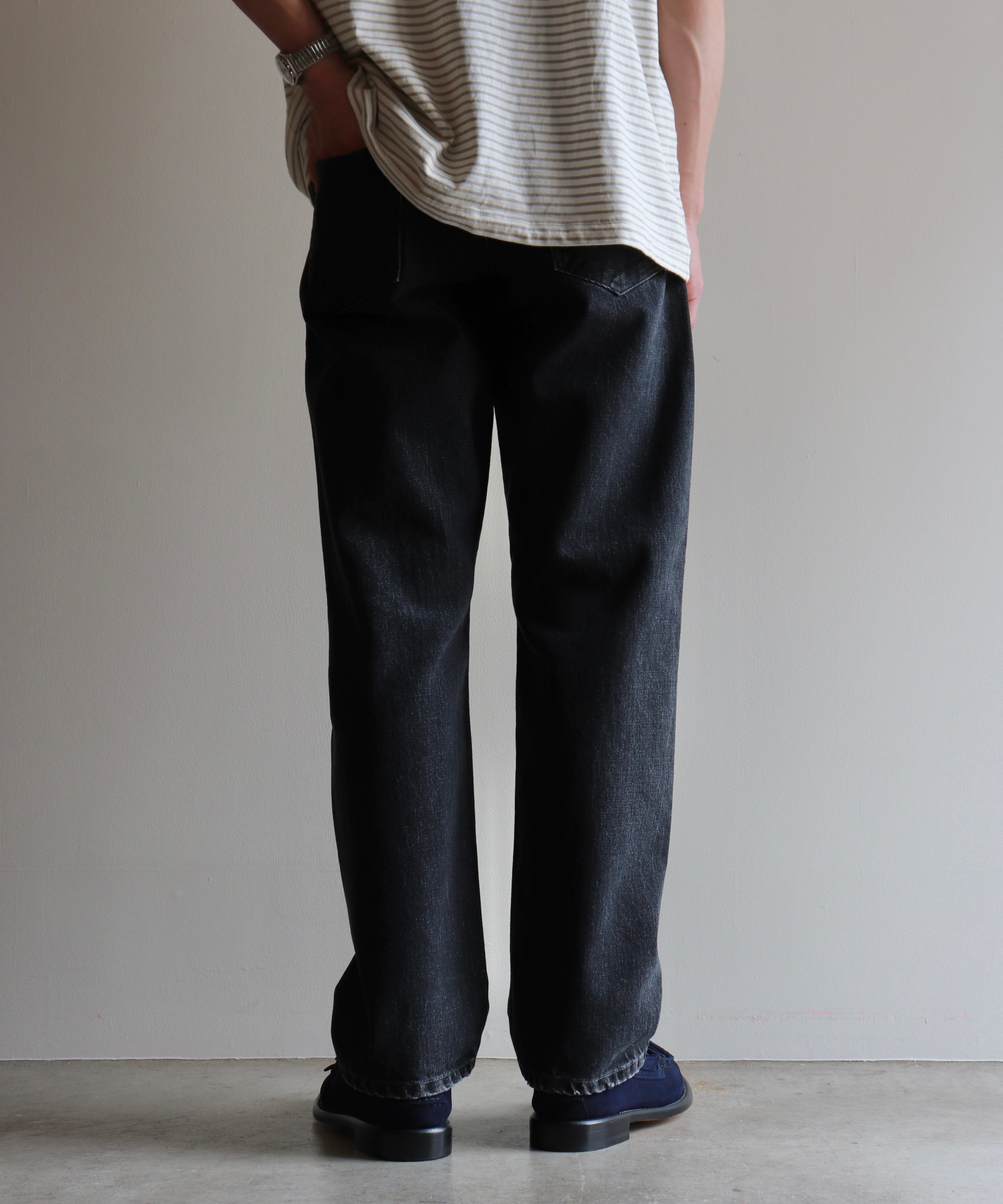 TANAKA / ST-126 THE STRAIGHT JEAN TROUSERS (BLACK SELVEDGE