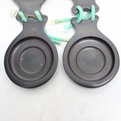 フラメンコ 小物 CASTANUELAS DEL SUR パリージョ カスタネット ブラック系 フィブラ ベテアダ ドブレ カーハ 楽器 ペア 両手 模様 ケース セット 黒 赤 茶 白 練習 ステージ イベント 艶 光沢 レッド系 ブラウン系 ホワイト系