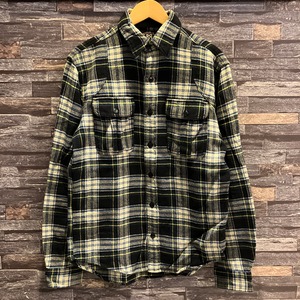 RRL ELBOW PATCH FLANNEL CHECK SHIRT