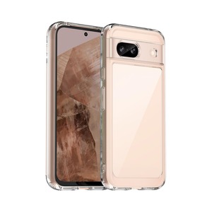 【数量限り】Google Pixel 8A ケース TPU+PC素材 耐衝撃 ソフト シリコンケース 極薄 軽量 Kluso ストラップホール付き Google Pixel 8A 対応 保護カバー 全面保護 擦り傷防止 指紋防止 落下防止（クリア）