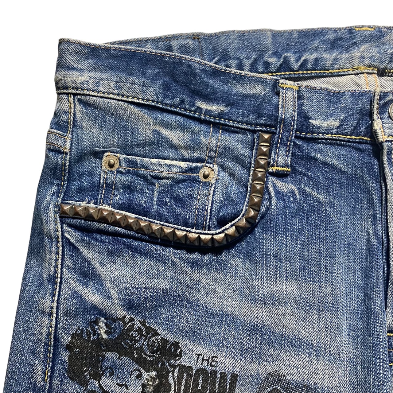 HYSTERIC GLAMOUR × NEW YORK DOLLS denim pants
