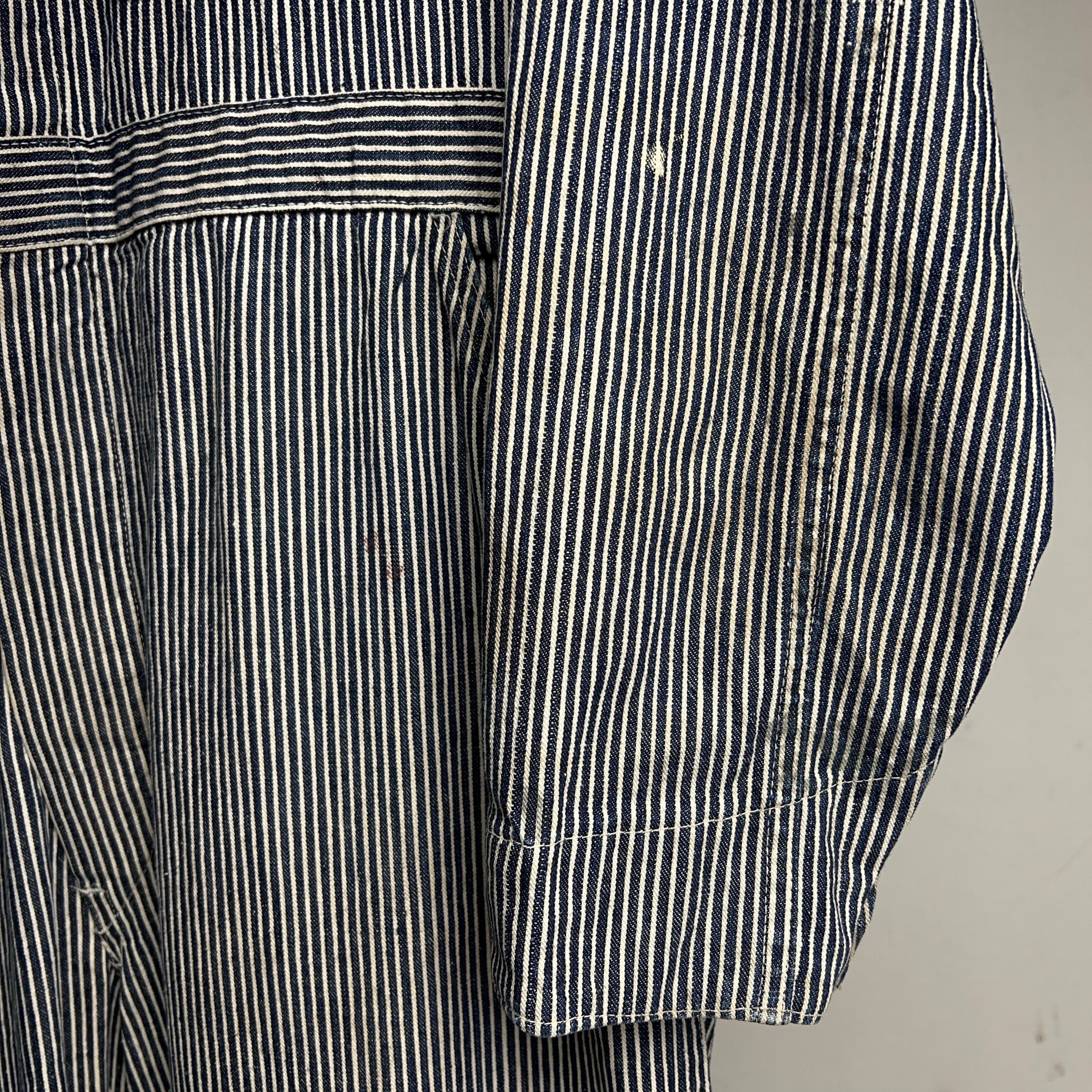 1940's HEADLIGHT Hickory Stripe Coveralls 40年代 ヘッドライト