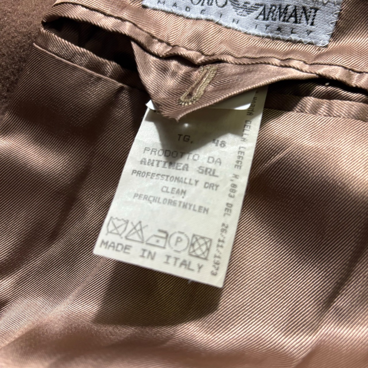 vintage EMPORIO ARMANI double breasted long coat