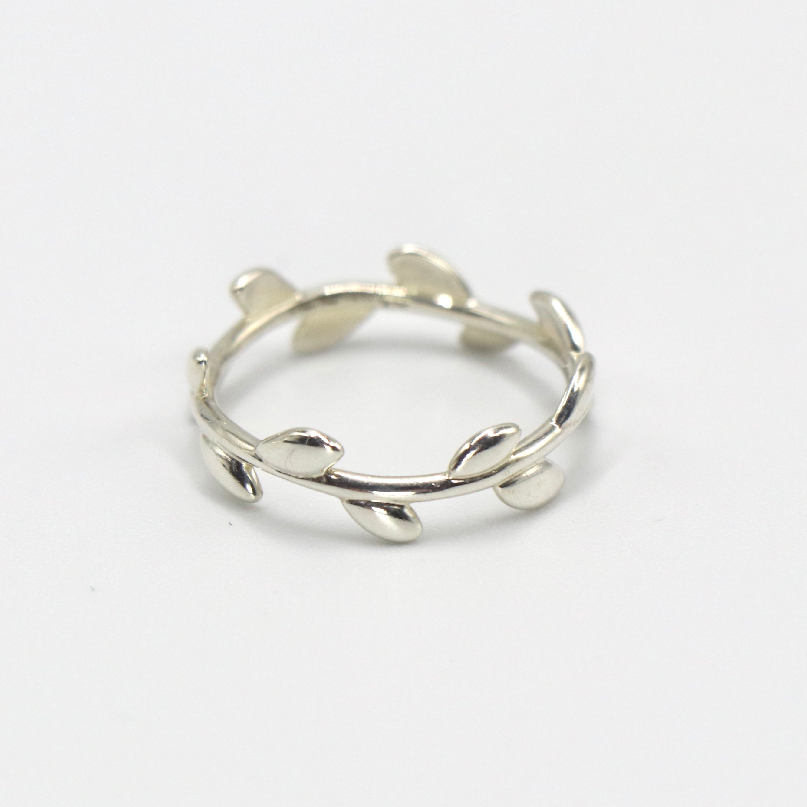 Tiffany&Co. 約17.5号 オリーブリーフリング シルバー925 ティファニー