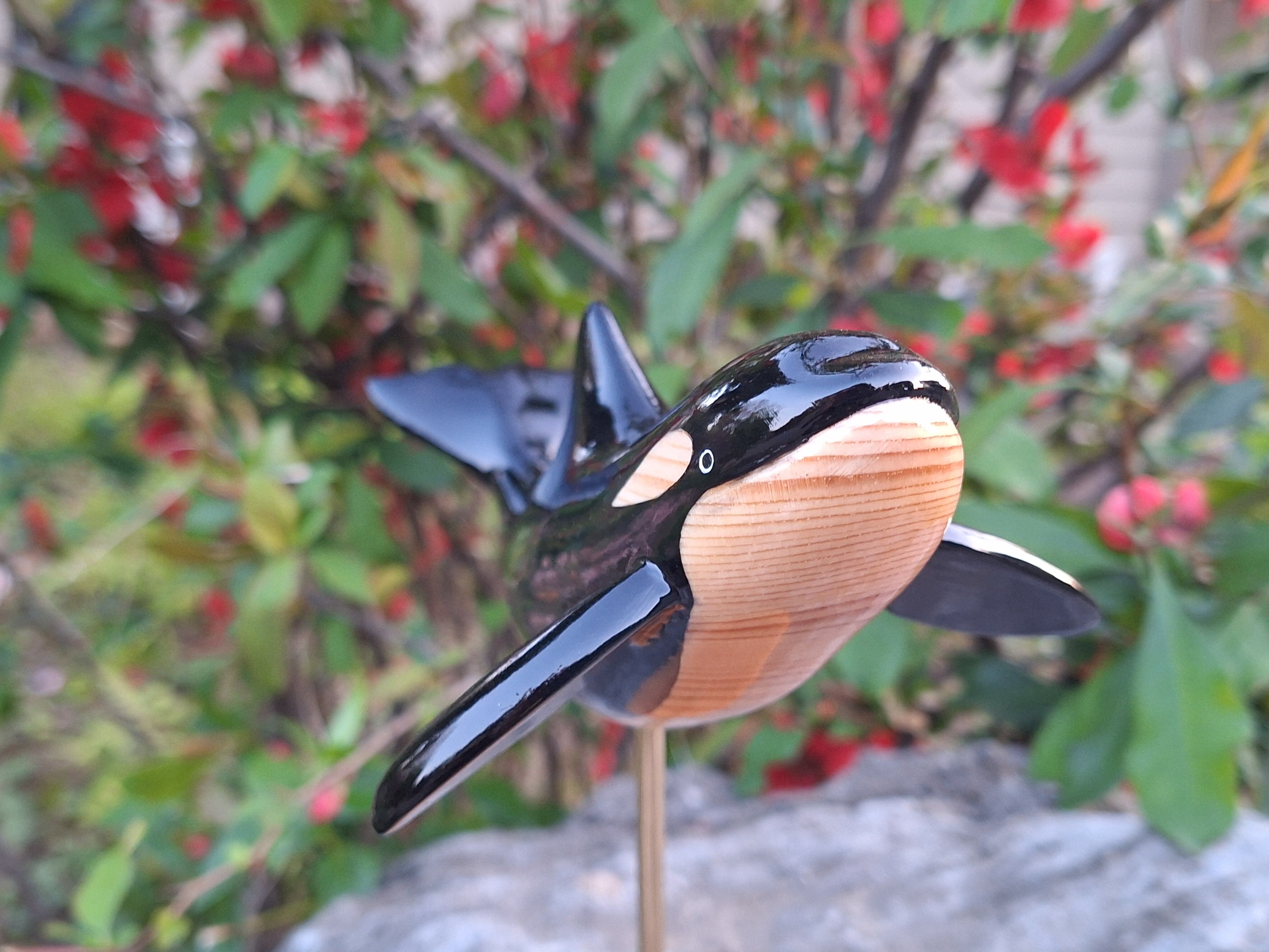 シャチ(スタンディング) orca | 工房西岡 woodcraft animals