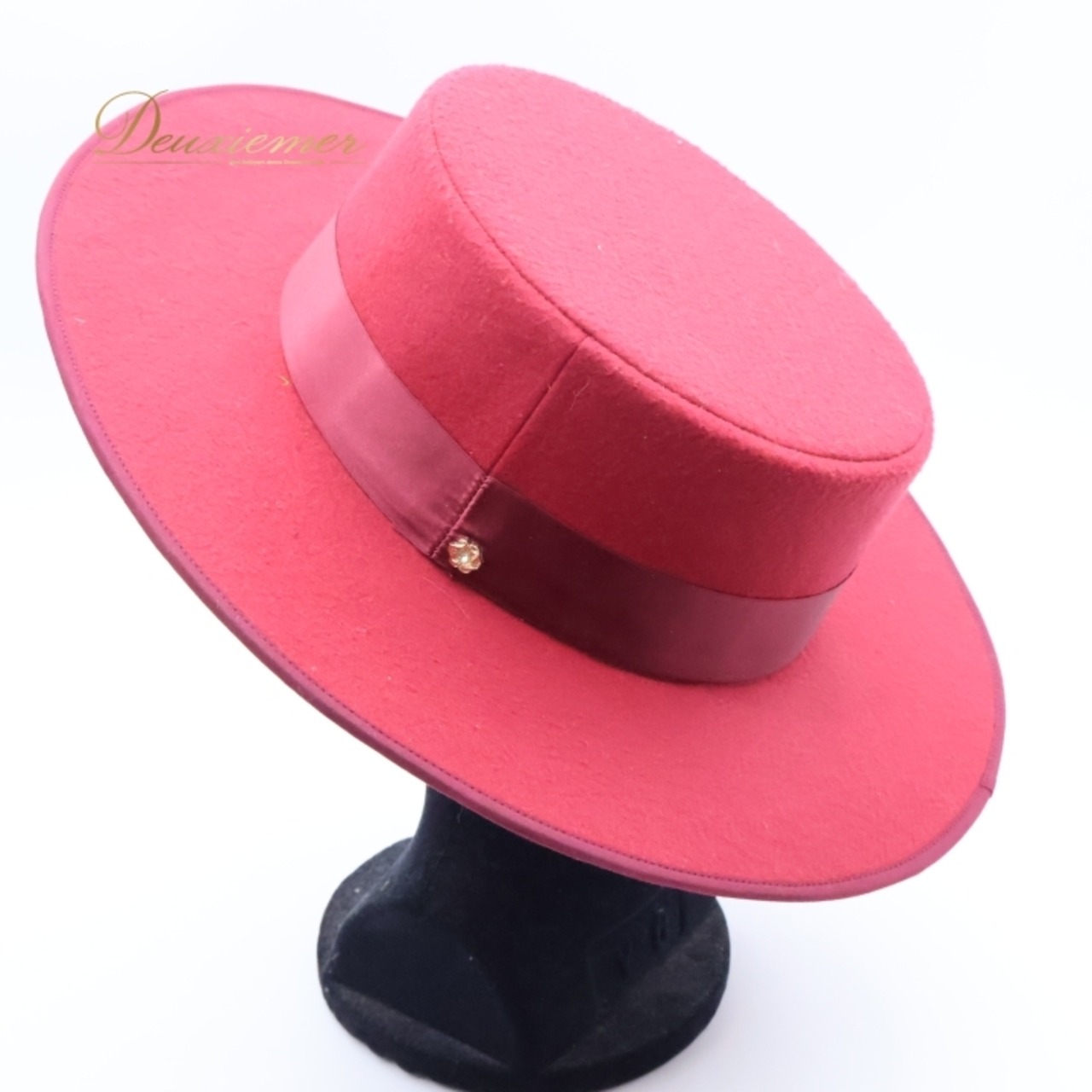 フラメンコ 衣装 コルドベス ハット 帽子 小物 小道具 レッド系 ワインレッド 赤 真っ赤 花 水玉 ダンス用 舞台 発表会 練習 イベント コスチューム コルドベスハット フラメンコ用ハット 赤色帽子 花柄装飾 ダンス練習用 発表会ダンス ステージ衣装