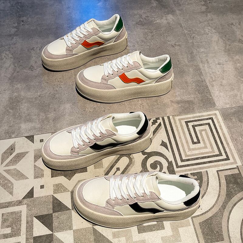 レディーススプリングオータムスタイルホワイトカジュアル 靴 シューズ レース 春物 秋物 レースアップ 部族の婦人靴30137878009