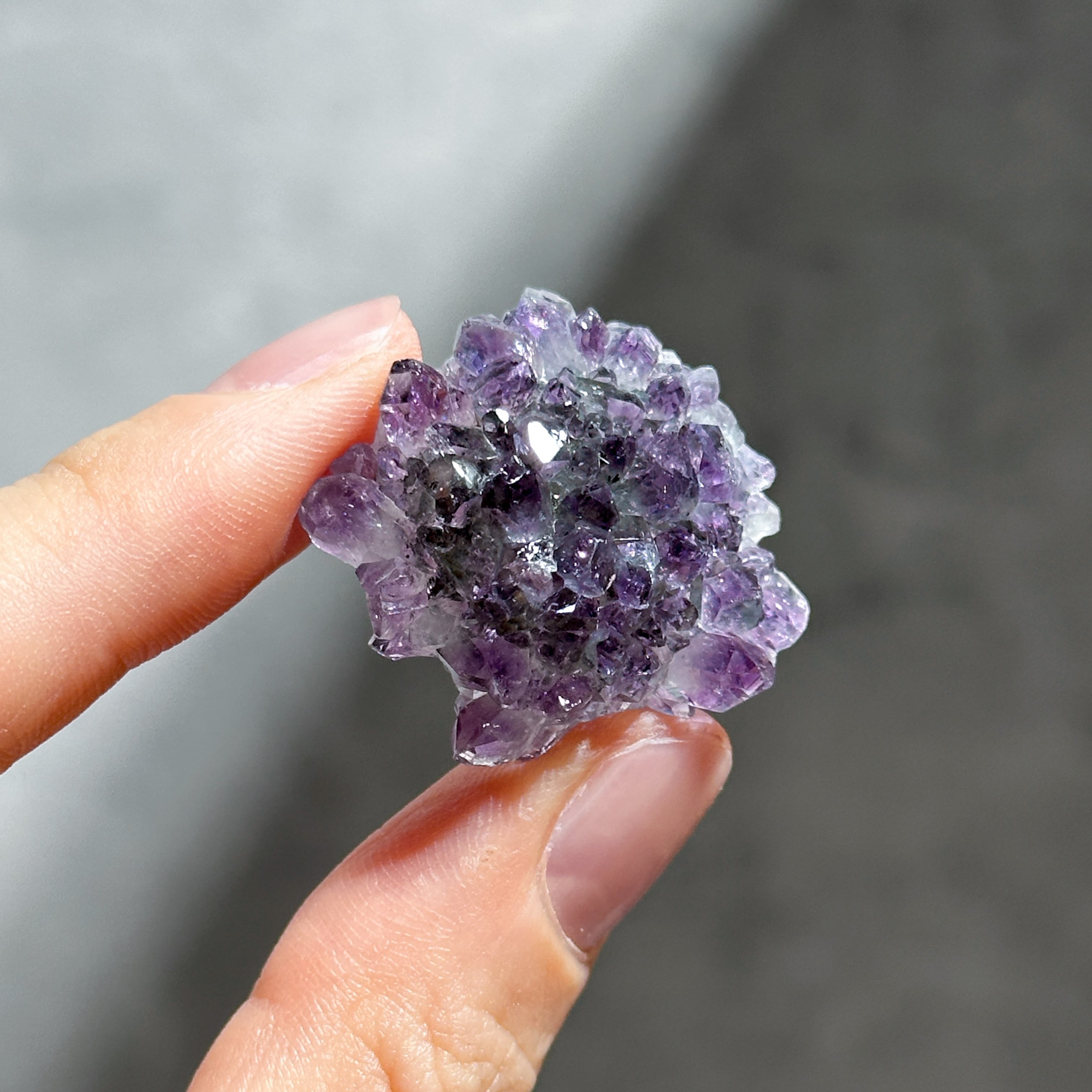 ♥天然石オブジェランプ（フラワーアメジスト）✨ アメジストフラワークラスター 💜💜💜from Brazil 安定した心 平穏な心