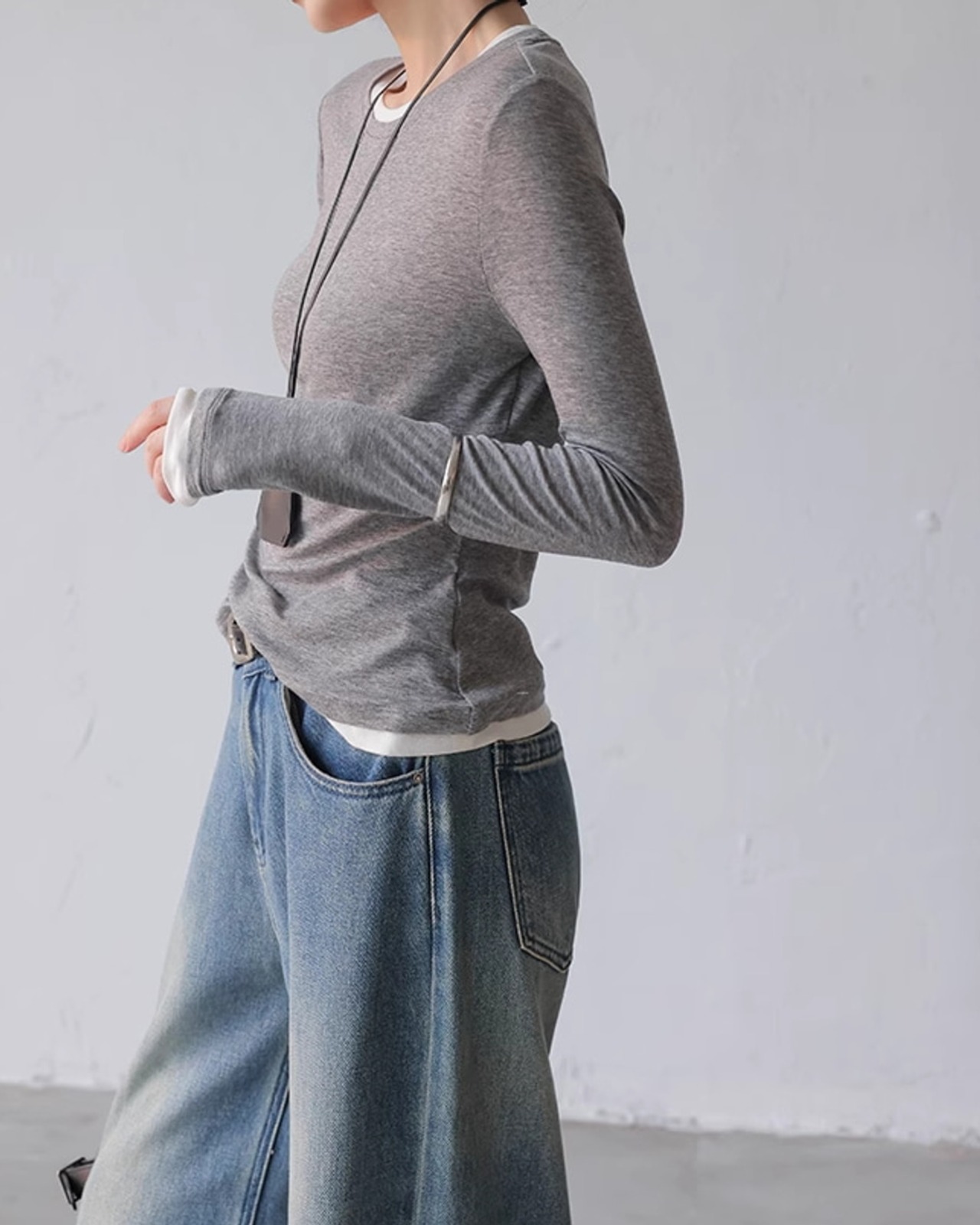 Fake layered Tshirt T20245