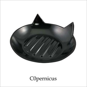ネコモチーフ　猫型　石鹸トレイ　黒猫ネコ雑貨　猫アイテム/浜松雑貨屋C0pernicus