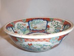 伊万里窓枠山水楼閣鉢 Imari colord porcelain bowl(No1)  