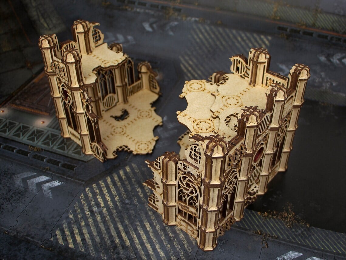 ウクライナダンジョン Modular Gothic Ruin （グリッドレス）（Deep