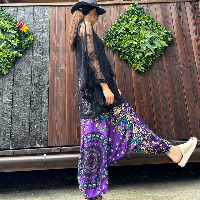 レーヨン2wayアラジンパンツ