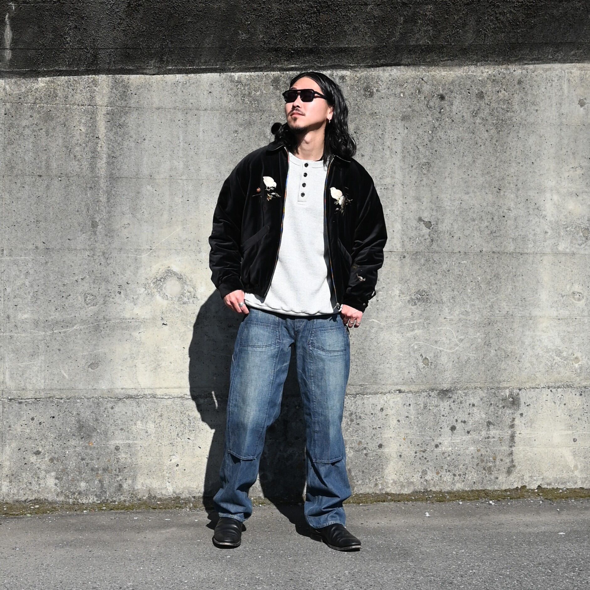 OLD JOE(オールドジョー)STUNNING VELVET SOUVENIR JACKET(Niwatori to