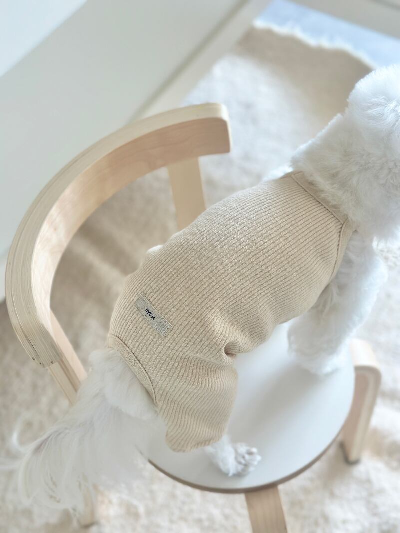 〈 予約アイテム 〉EYOU / メロウパステル ロンパース(クリーム)