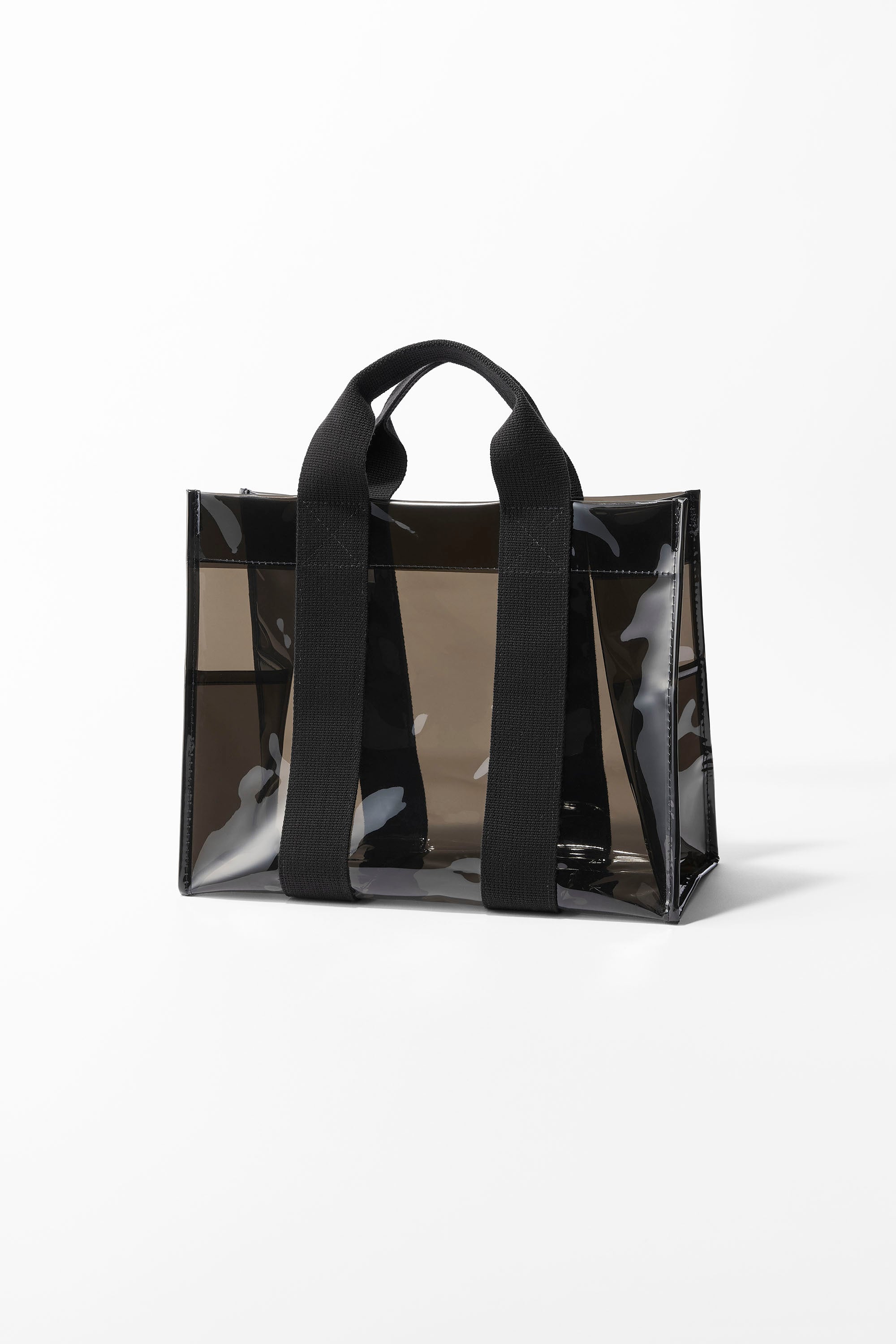 Clear multi-use Bag (Black）M | meravel