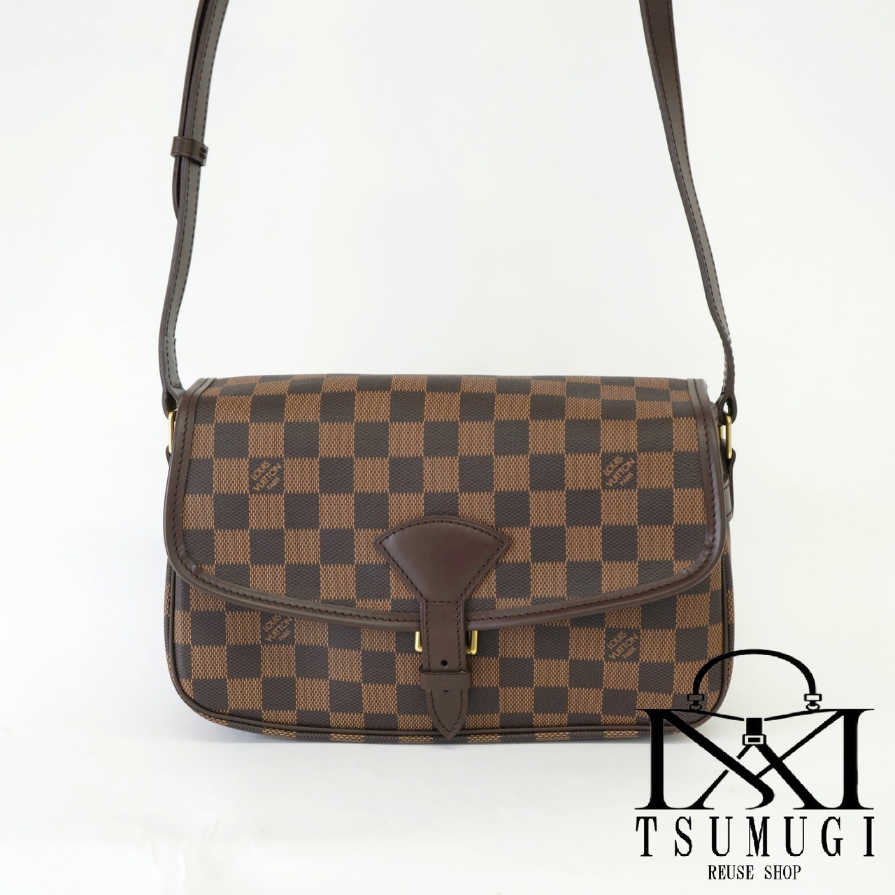 LOUIS VUITTON ルイヴィトン ダミエ ソローニュ ショルダーバッグ N48079 ブラウン