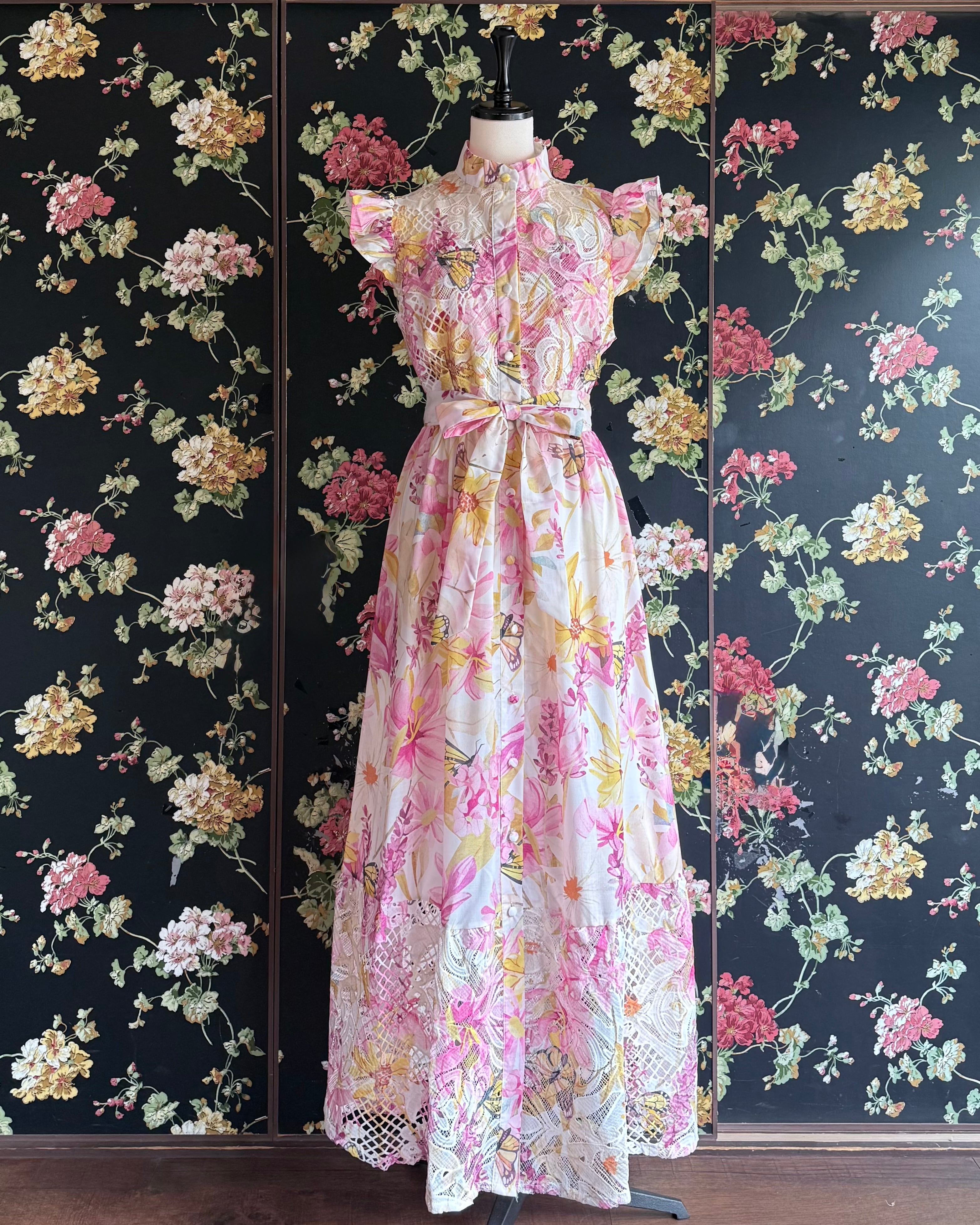 wild lily ワイルドリリー フラワー プリーツ ワンピース ハート 完売 レッド・ピンク・パープル | 代官山インポートワンピースのセレクト