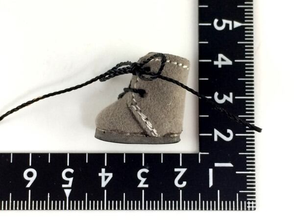 ドール靴 1/6 オビツ11 フロックブーツ SBB008GRY MW - 画像2