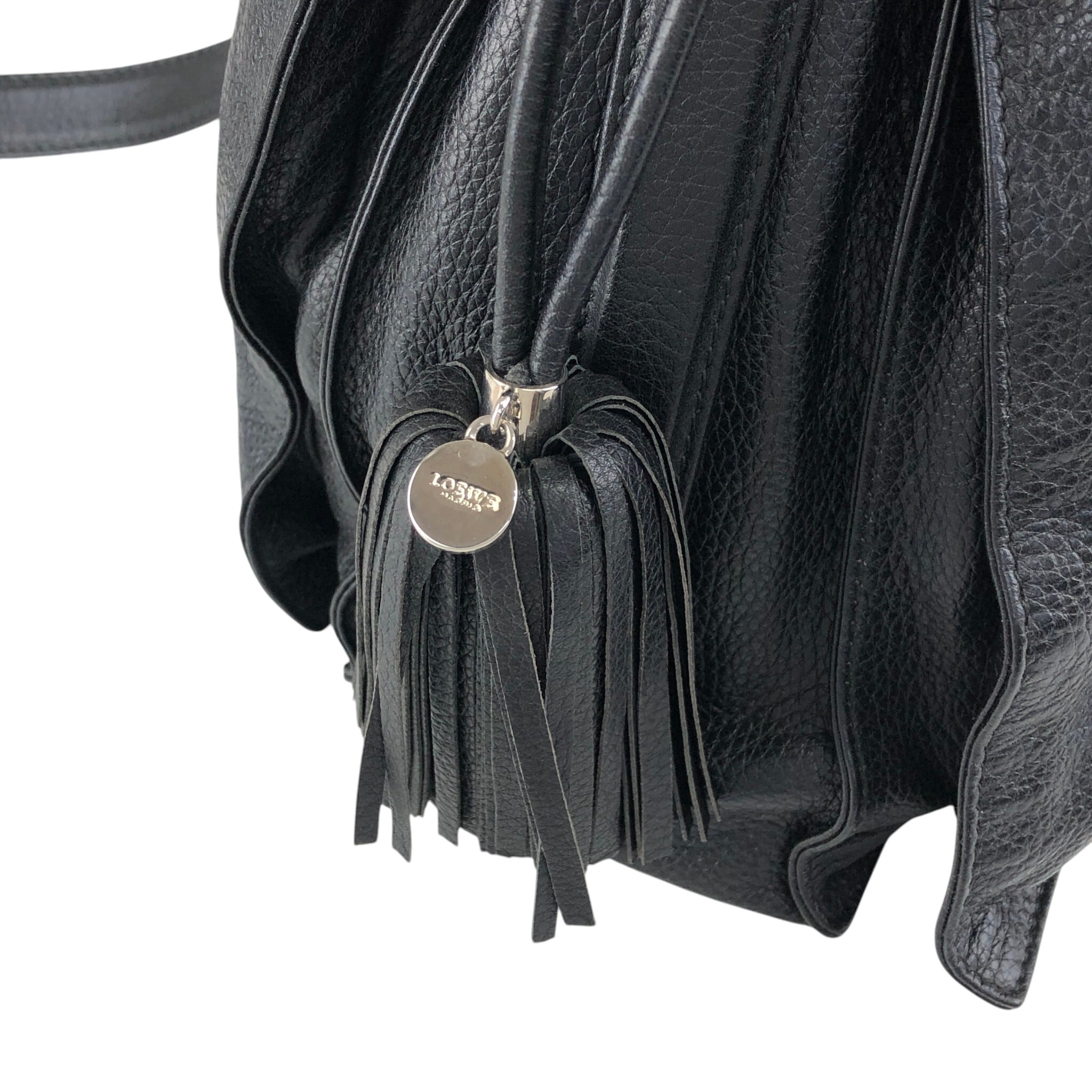 LOEWE ロエベ ショルダーバッグ ブラック アナグラム ナッパレザー