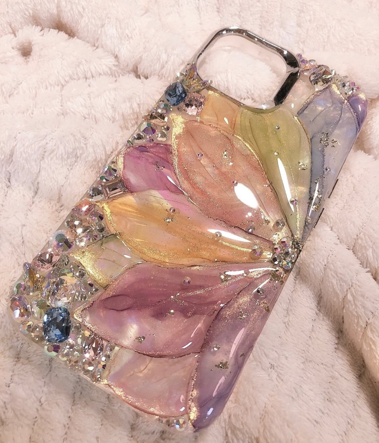 【iPhone】プルルンフラワー【８色から選べる】