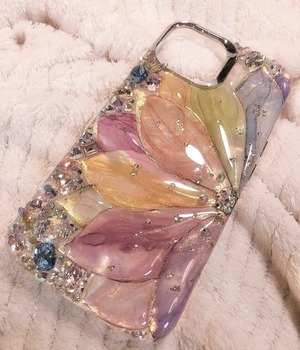 【iPhone】プルルンフラワー【８色から選べる】