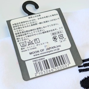 ♧【 MOON / MOONEYES ムーン アイズ 】MOONEYES Mens Eyeball Socks / ムーン アイボールクルーソックス / ホットロッド〚アメリカン雑貨 アメトイ〛