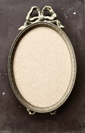 フランス 29c 金のリボンと金の葉とオーバルの額縁 ルイ１６世様式 アンティーク