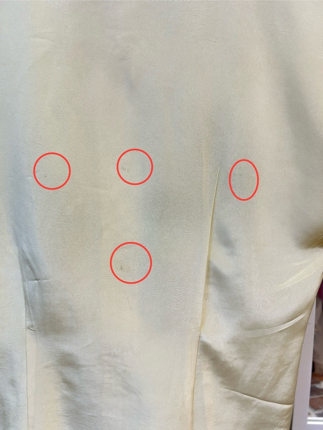 40's50's rayon yellow blouse