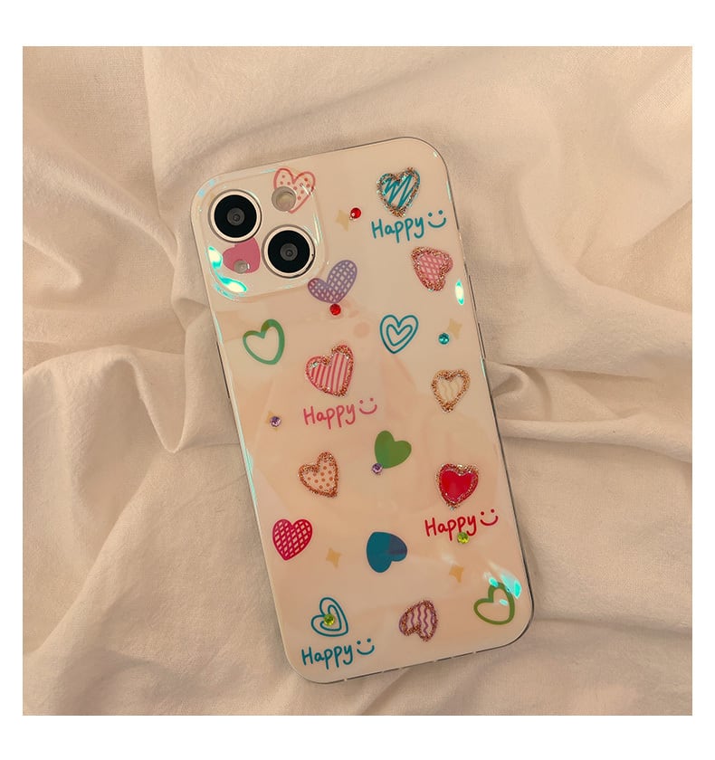 【大幅値下げ❣️】iPhone 15 Pro スマホケース 豪華でかわいいハート iPhone15ケース ハート かわいい iPhone15 Pro Maxケース キラキラ