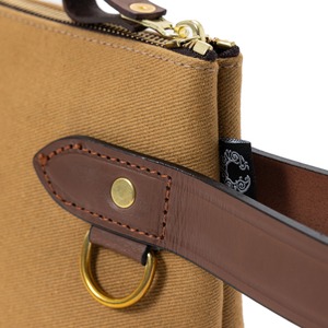 ZIPPED POUCH 3rd / DALBY CANVAS  KHAKI