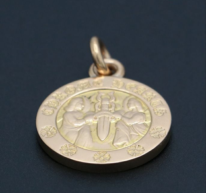 CHROME HEARTS クロムハーツ 22K エンジェルメダル チャーム