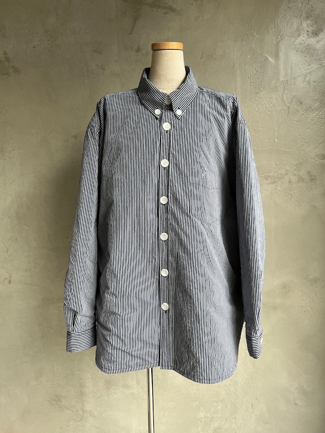 GEN IZAWA / Quilting BD shirt jacket "stripe"