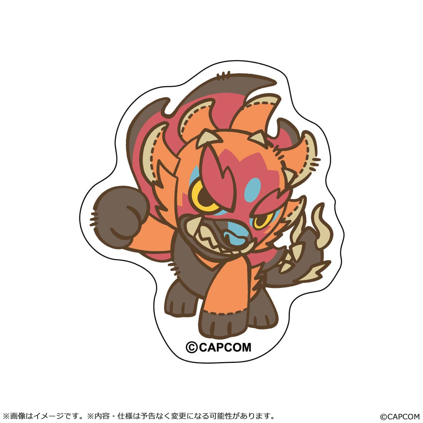 モンスターハンター モンでふぉ ダイカットステッカー アジャラカン