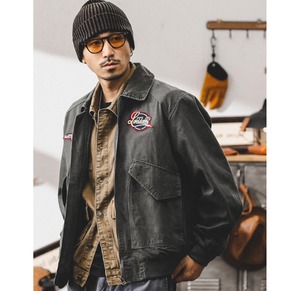 Front pocket design jacket P357