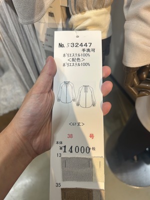 ROBE ベロアブラウス　532447