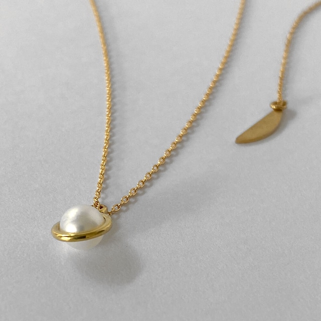 ‘planet’  pearl necklace
