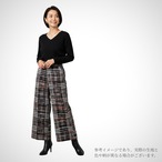 フロッキー変わりチェックニット生地-390cm-curl tricot　B8X/6107●