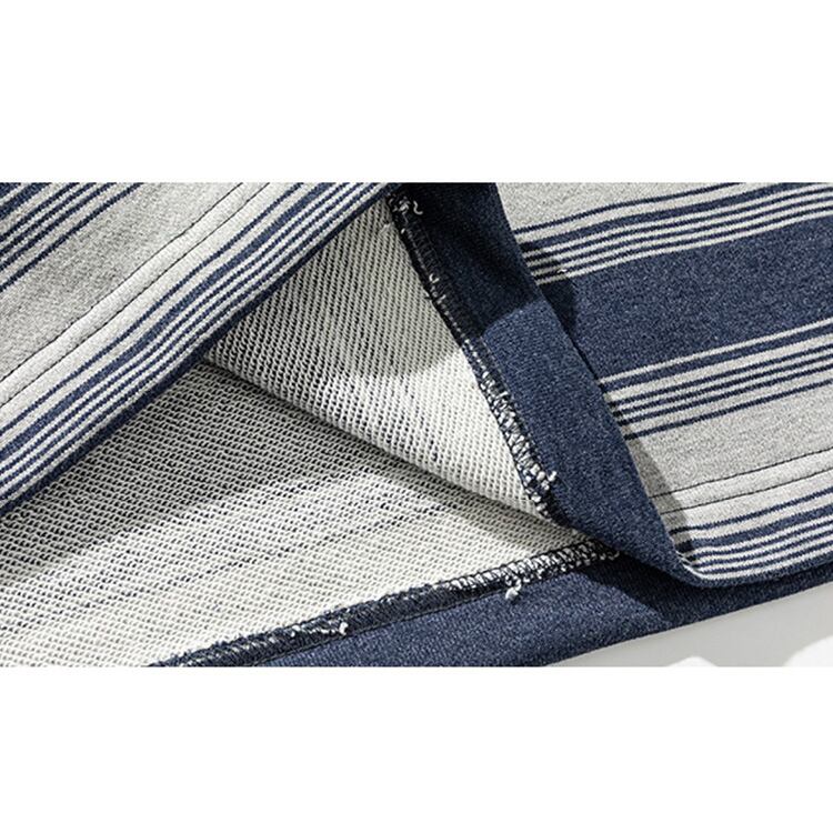 ★STRIPED LONG SLEEVE ROUND NECK T-SHIRT　　　A0424