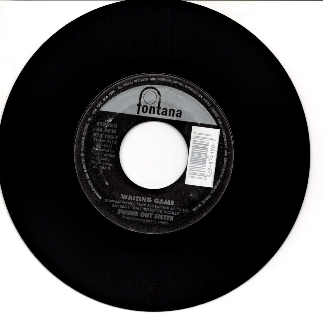 7EP】Swing Out Sister – Waiting Game | マメシバレコード mameshiba