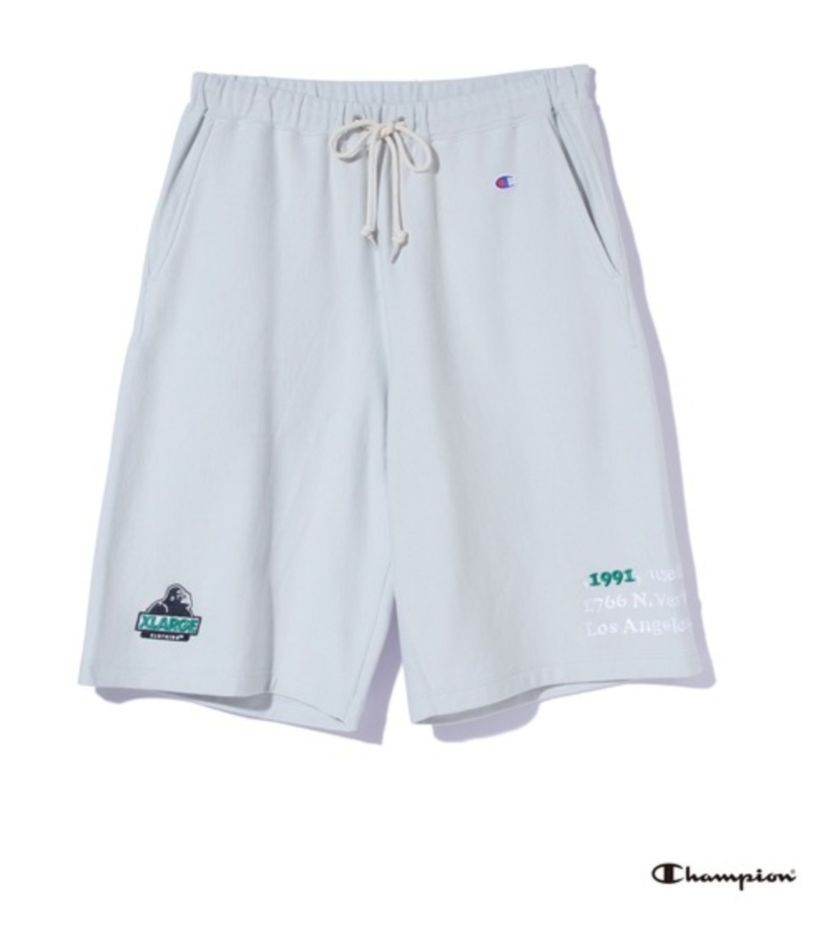 XLARGE】XLARGE×Champion REVERSE WEAVE PULLOVER SWEAT SHORT PANTS