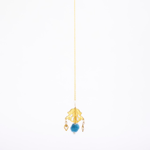 天の実 ネックレス 青